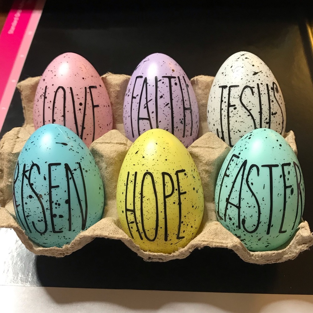 Rae Dunn Inspired Speckled Easter Eggs